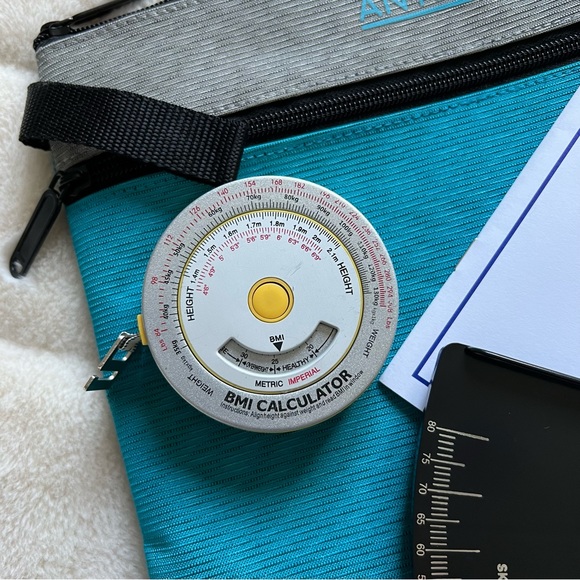 Slim Guide Skinfold Caliper AnthroFlex Kit with Body Mass Index BMI Tape Measure - Picture 2 of 5